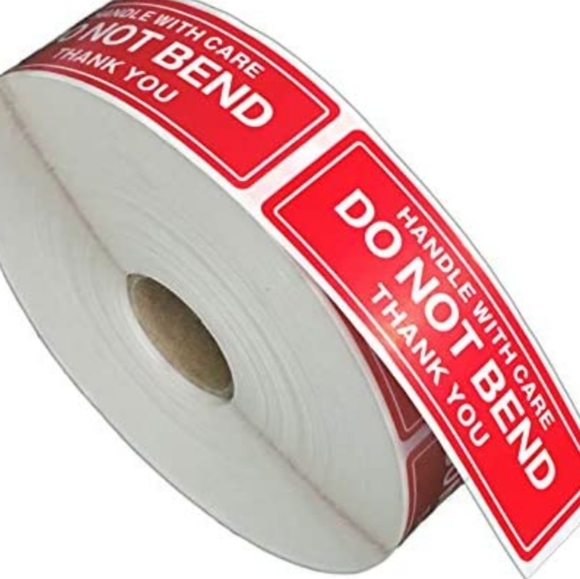 🆕 Do not Bend Labels! 50 count. 1"x3" inch - Picture 1 of 2